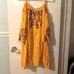 Yellow Dress with Flowers